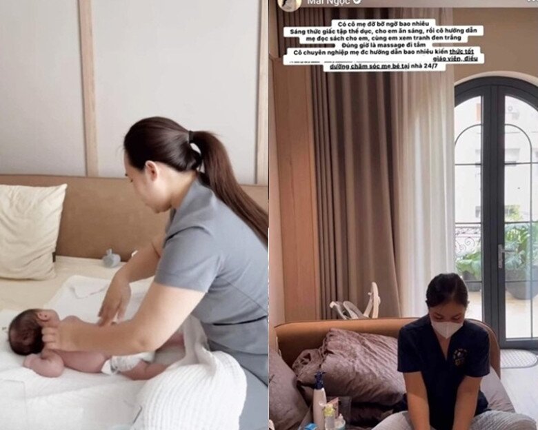 Mai Ngọc thuê bảo mẫu nhiều kinh nghiệm, có kiến thức chăm trẻ từ sớm.