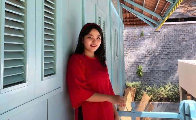 Như Quỳnh, 22 tuổi, trong ảnh chụp Tết Ất Tỵ. Ảnh: Nhân vật cung cấp