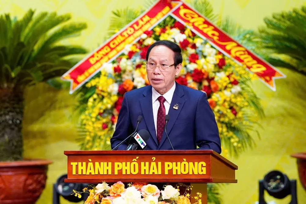 Ông Lê Tiến Châu, Bí thư Thành ủy Hải Phòng nhiệm kỳ 2020-2025 được chỉ định giữ chức Bí thư Thành ủy Hải Phòng nhiệm kỳ 2025-2030. Ảnh: ĐT Ông Lê Tiến Châu, Bí thư Thành ủy Hải Phòng nhiệm kỳ 2020-2025 được chỉ định giữ chức Bí thư Thành ủy Hải Phòng nhiệm kỳ 2025-2030.