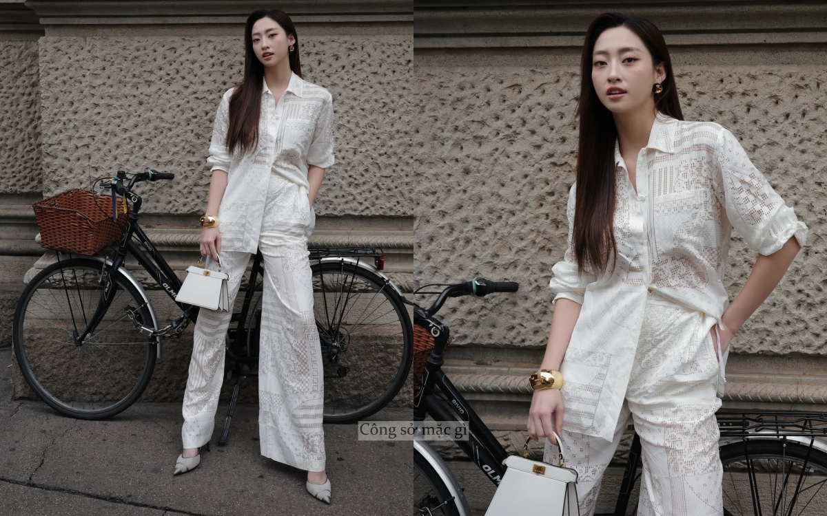 Lương Thùy Linh - Song Hye Kyo đọ độ sang chảnh khi đụng 1 set đồ - Ảnh 3.