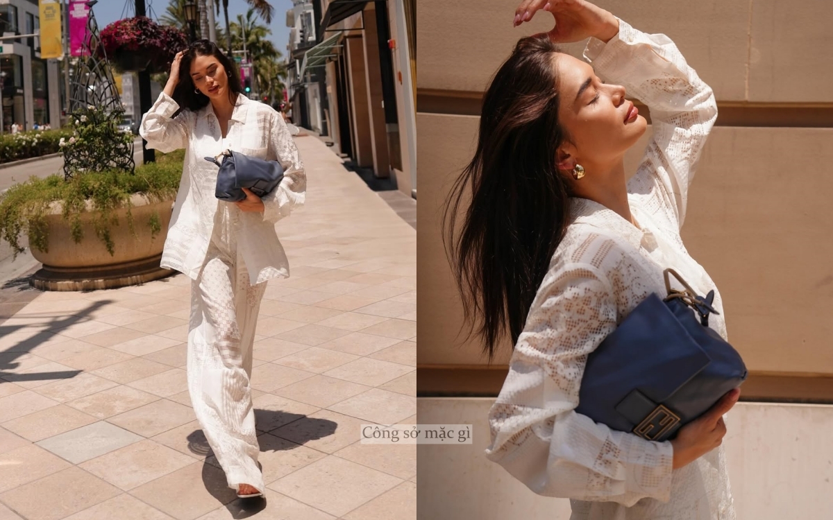 Lương Thùy Linh - Song Hye Kyo đọ độ sang chảnh khi đụng 1 set đồ - Ảnh 6.