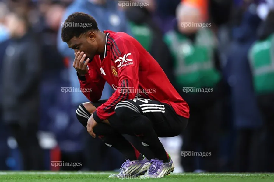 Amad bị loại khỏi đội hình MU vì lý do bất khả kháng khi người thân của anh vừa qua đời. ẢNH: EPA Amad bị loại khỏi đội hình MU vì lý do bất khả kháng,MU,AMAD