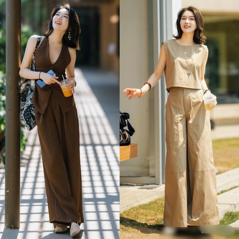 Phụ nữ 40, 50 tuổi mặc gì để sang chảnh ngày hè? Cứ chọn gam màu nâu tây – thanh lịch, cao cấp khỏi bàn - Ảnh 7.