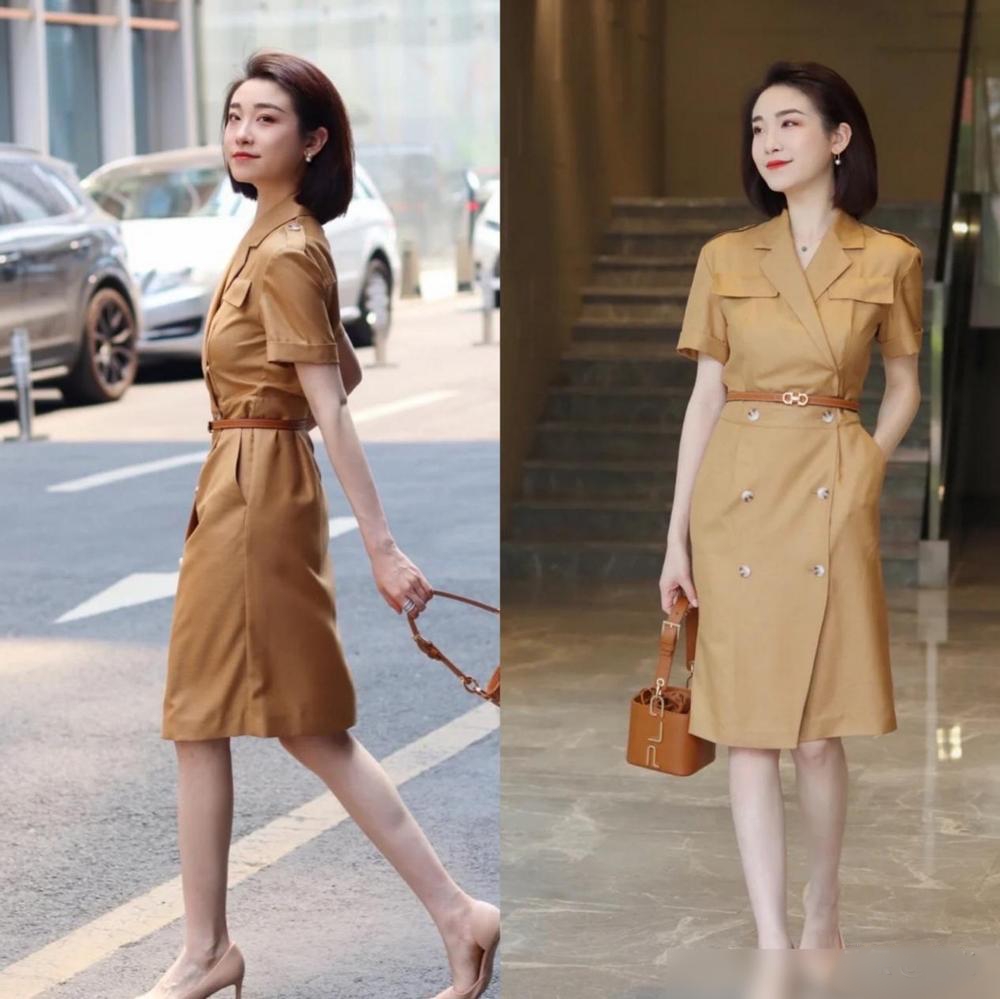 Phụ nữ 40, 50 tuổi mặc gì để sang chảnh ngày hè? Cứ chọn gam màu nâu tây – thanh lịch, cao cấp khỏi bàn - Ảnh 11.