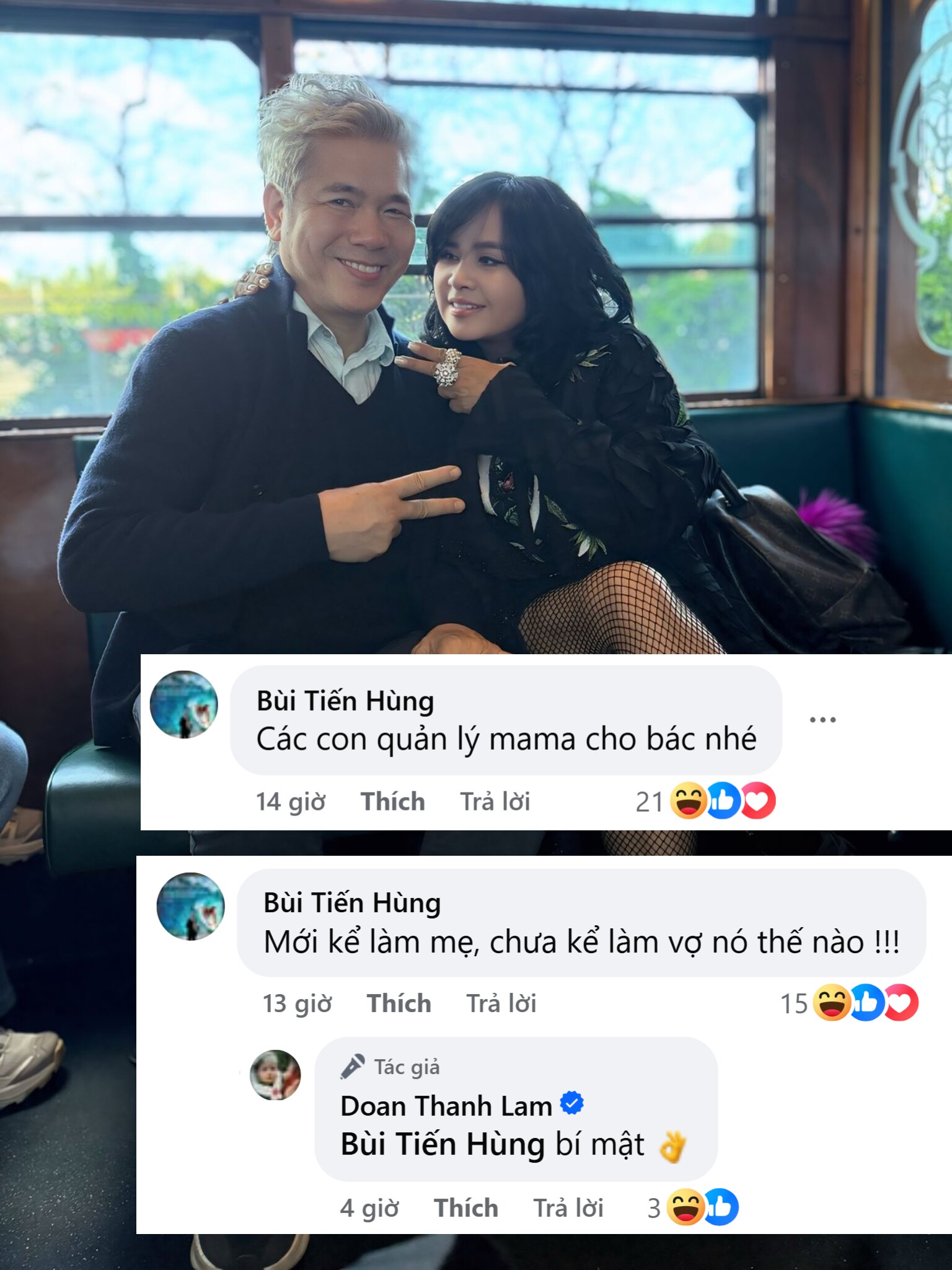 Bác sĩ Tiến Hùng nhờ con riêng của vợ quản lý bà xã.