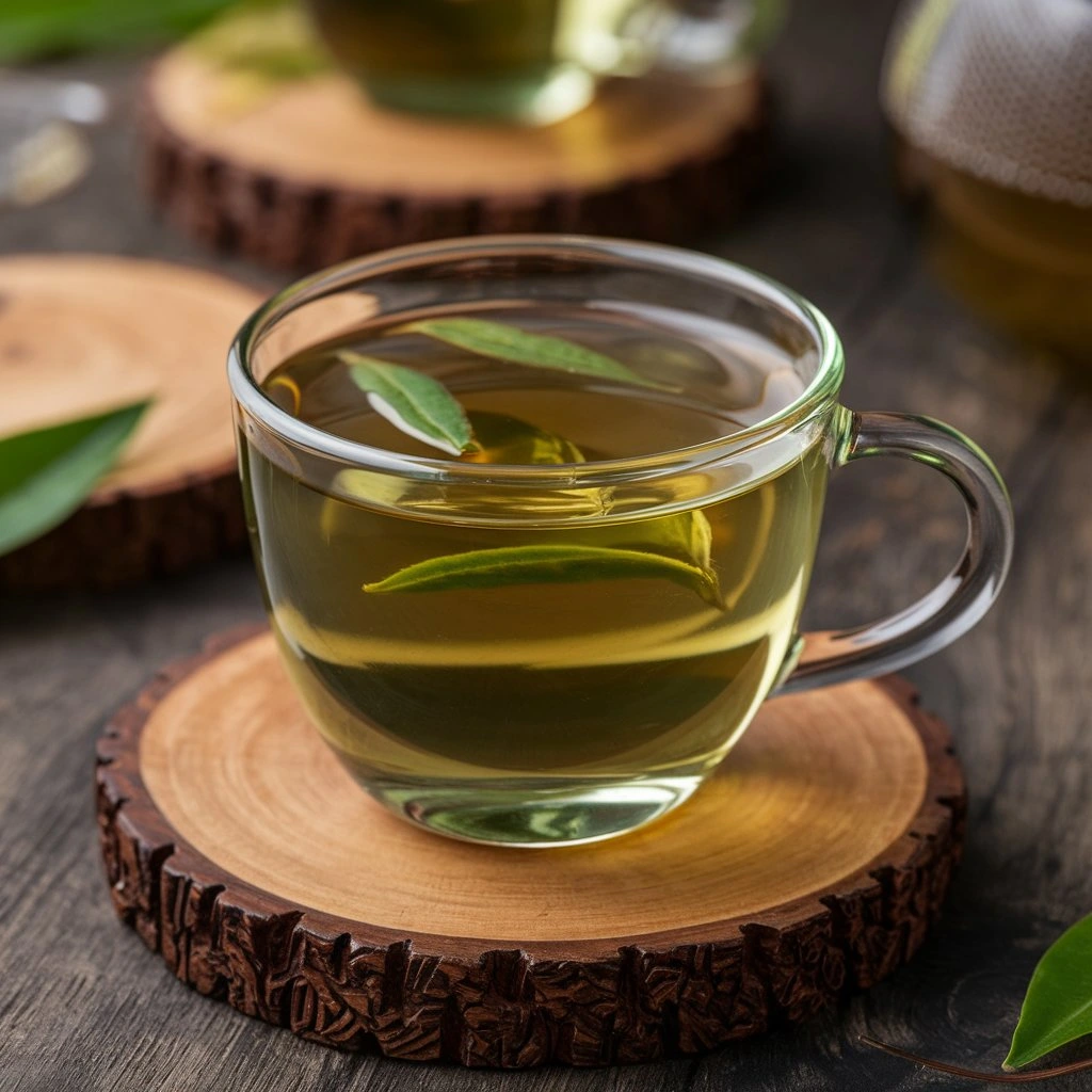 Trà xanh giàu chất chống oxy hóa EGCG, giúp làm chậm quá trình lão hóa, giảm nếp nhăn và bảo vệ da khỏi tác hại gốc tự do. Ngoài ra, trà xanh còn đẩy nhanh trao đổi chất, đốt mỡ hiệu quả. Nên uống 1–2 cốc/ngày, tránh sát giờ ngủ.