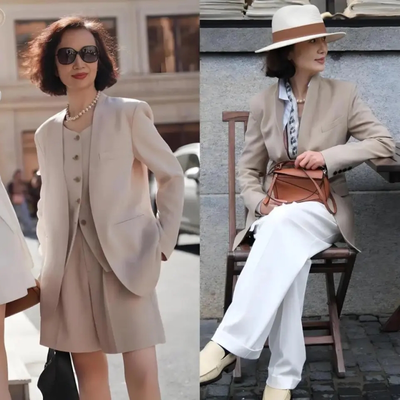 Người phụ nữ 47 tuổi là minh chứng cho việc: Ăn mặc tối giản nhưng khí chất, mặc theo dễ dàng thoát khỏi “cảm giác tầm thường” - Ảnh 4.