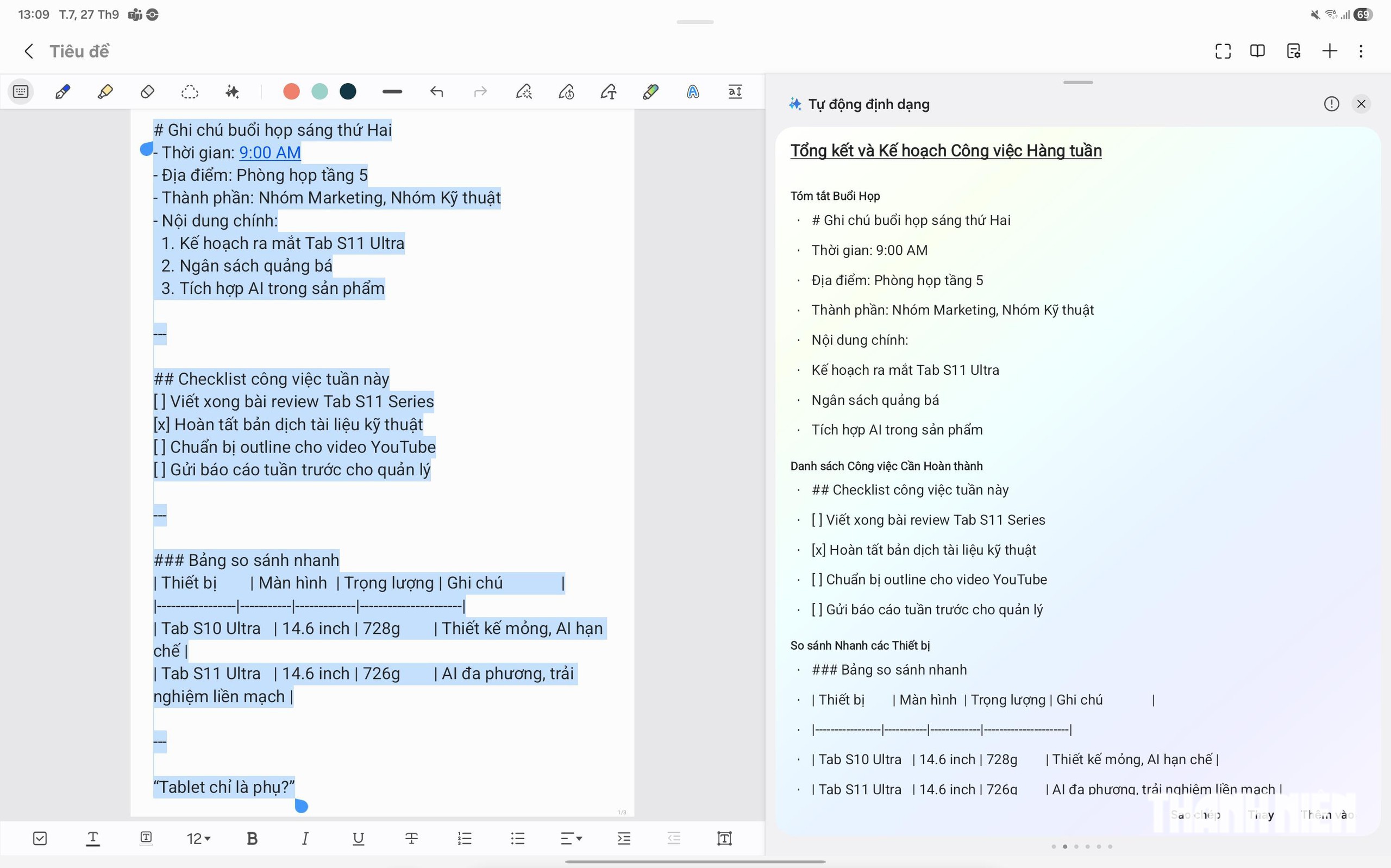Trải nghiệm Galaxy Tab S11 Ultra 5G: bước chuyển mình của tablet AI- Ảnh 7.