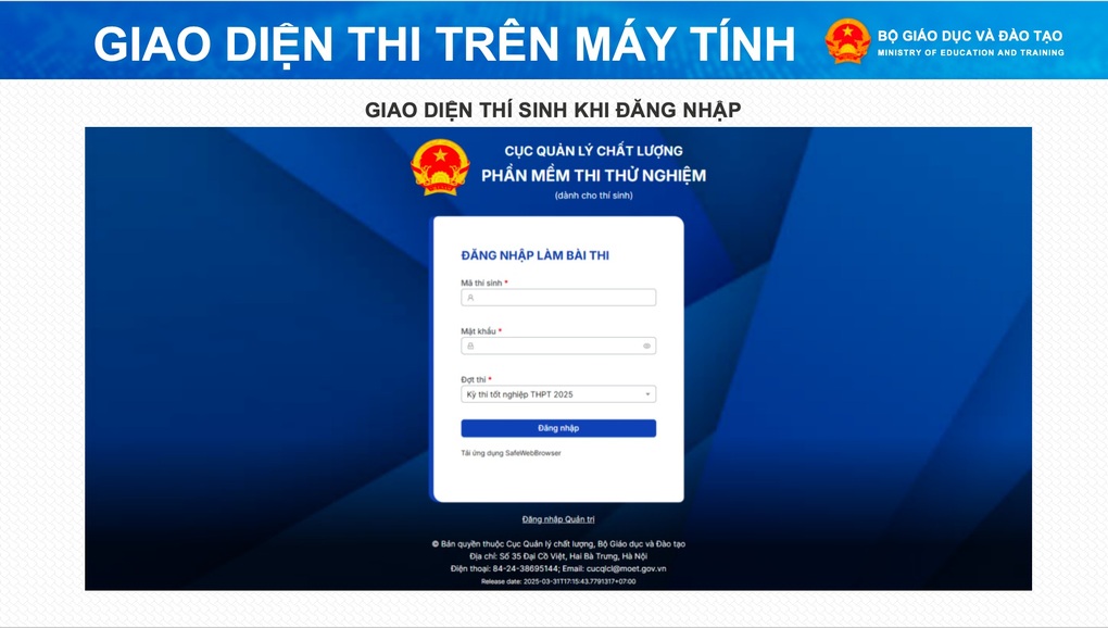 100.000 thí sinh sẽ thi thử tốt nghiệp THPT trên máy tính - 3