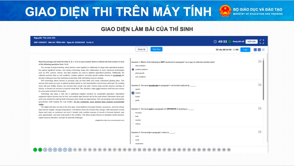 100.000 thí sinh sẽ thi thử tốt nghiệp THPT trên máy tính - 5