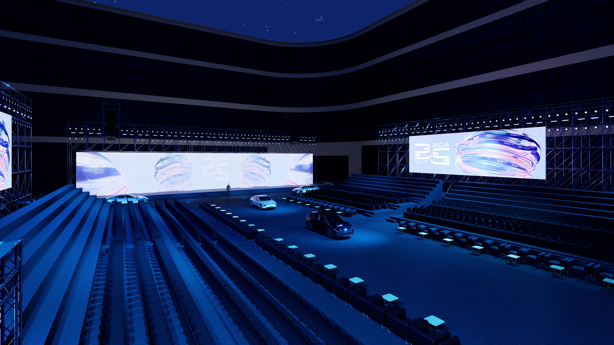 Bật mí không gian "tương lai" của Gala trao giải Better Choice Awards 2025: Từ robot, ô tô chạy lên sân khấu tới những màn trình diễn bùng nổ- Ảnh 6.