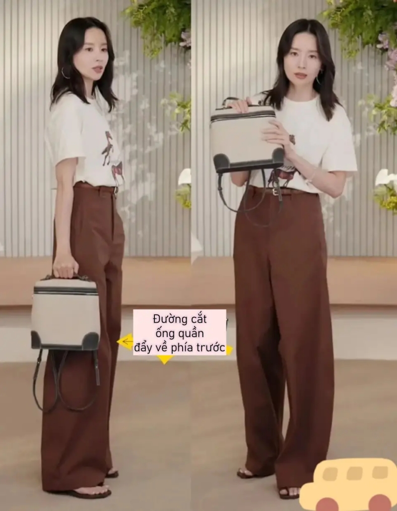 Gần đây “quần ống cong” gây sốt! Rất thân thiện với những ai có đùi to, hông rộng - Ảnh 3.