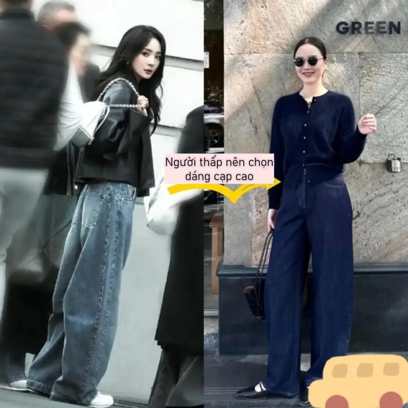 Gần đây “quần ống cong” gây sốt! Rất thân thiện với những ai có đùi to, hông rộng - Ảnh 2.