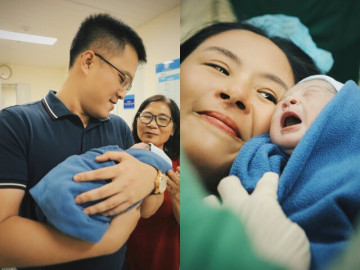 2 sao Việt gặp hiện tượng hiếm khi sinh con: Người có em bé lai, người mong quý tử thi toán quốc tế 12 Hoa hậu Ngọc Hân rơi nước mắt khi đón con đầu lòng ở tuổi U40, định mệnh sắp đặt làm em bé ngoại giao