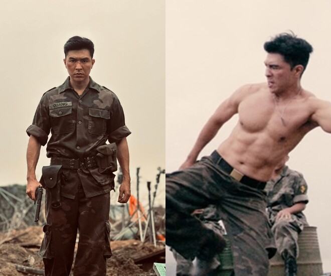 Steven Nguyễn “gây sốt” với màn cởi trần khoe cơ bắp, thể hiện võ thuật trong “Mưa Đỏ”.