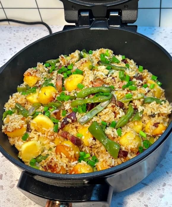 01-5-mon-do-dien-da-nang-2.jpg 0 đồ điện, Chảo điện đa năng, Lò vi sóng, Ấm đun đa năng, Máy xay sinh tố, Nồi chiên không dầu