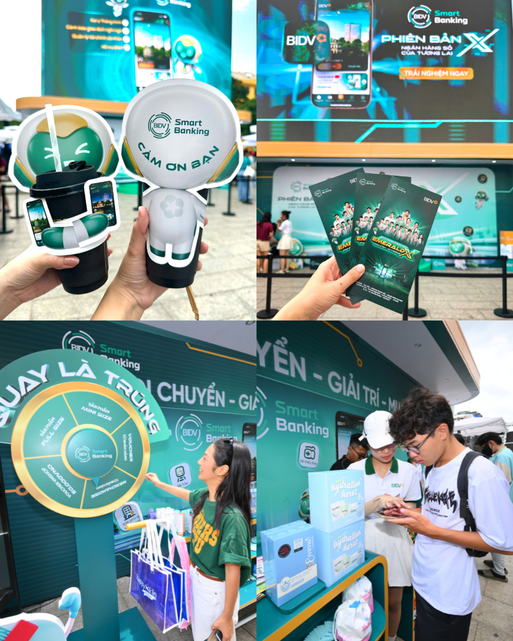  
Những góc check-in “độc bản” khiến giới trẻ “cháy máy” tại BIDV Music Festival.