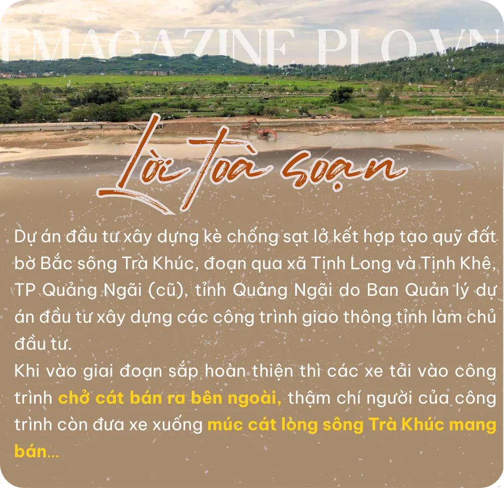 Bài 1: Xe tải tắt đèn vào công trình chở cát ra ngoài