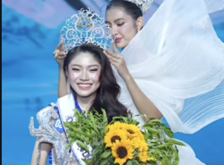 Bó hoa héo tặng Hoa hậu Đại dương gây phẫn nộ, chủ tịch cuộc thi lên tiếng - Ảnh 3.