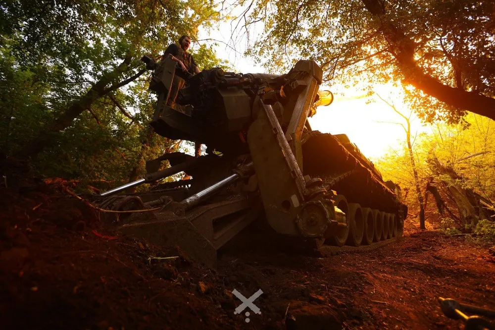 Lữ đoàn pháo binh số 43 của Ukraine trên tiền tuyến. Ảnh: X Chiến sự Nga - Ukraine 22-9