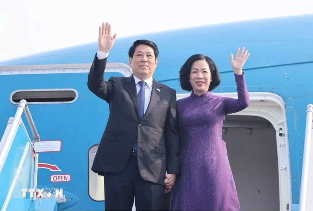 Chủ tịch nước Lương Cường và Phu nhân