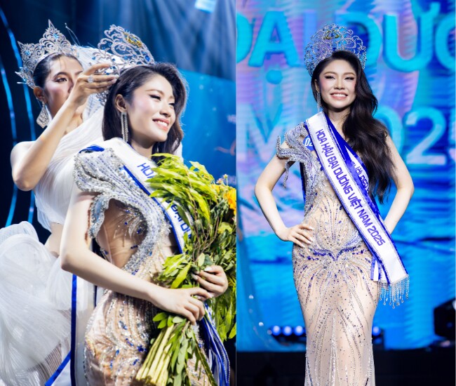 Cô gái 2K2 vừa đăng quang Hoa hậu Đại dương Việt Nam: Biết nói 4 thứ tiếng, nhan sắc đời thường gây chú ý 1 Hoa hậu Đại dương Việt Nam 2025 - Nguyễn Thanh Thảo, sinh năm 2002, đến từ TP.HCM.