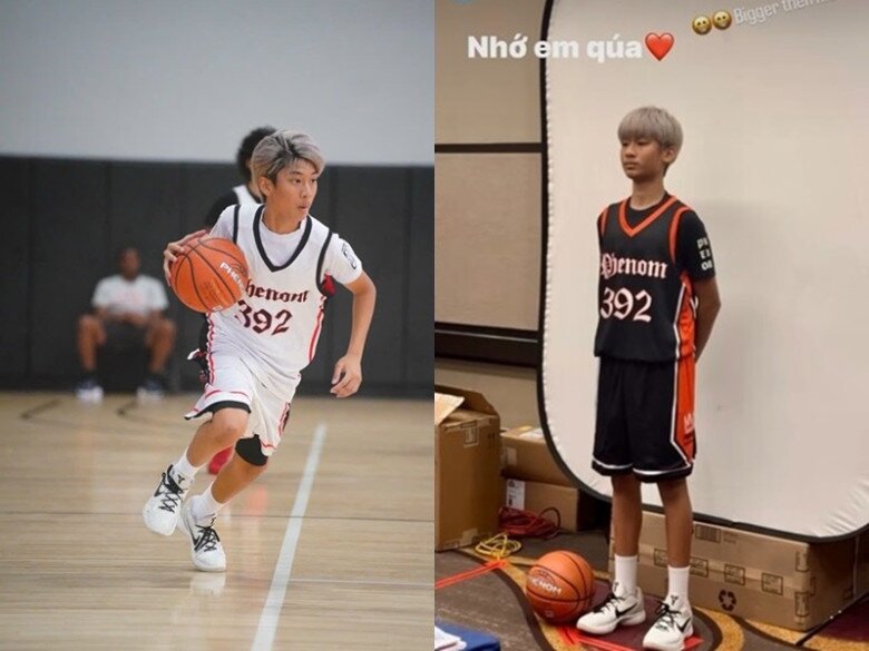 Con sao Việt trên sân bóng rổ: Quý tử của Lệ Quyên sang Mỹ thi đấu, ái nữ nhà Quyền Linh đúng chuẩn nữ thần 1 Con trai Lệ Quyên tham gia thi đấu bóng rổ ở Mỹ.