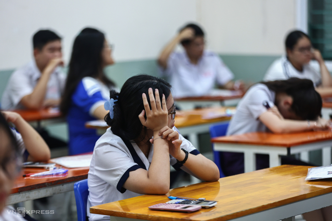 Thí sinh TP HCM thi tốt nghiệp THPT 2025. Ảnh: Quỳnh Trần