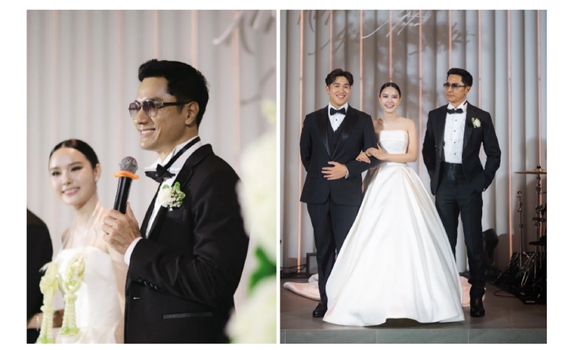 Dắt con gái vào lễ đường, "tổng tài" U60 khiến con rể "lu mờ" ngay tại hôn lễ vì quá phong độ - Ảnh 2. Dắt con gái vào lễ đường, "tổng tài" U60 khiến con rể "lu mờ" ngay tại hôn lễ vì quá phong độ - Ảnh 2.