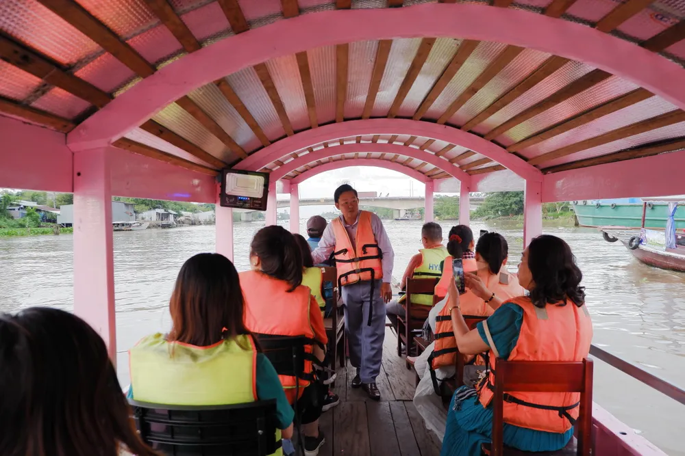 TP.HCM và 13 tỉnh, thành đồng bằng sông Cửu Long đã xây dựng những không gian chung quảng bá giới thiệu sản phẩm, điểm đến. Ảnh: TT. lien-ket-vung-1.JPG