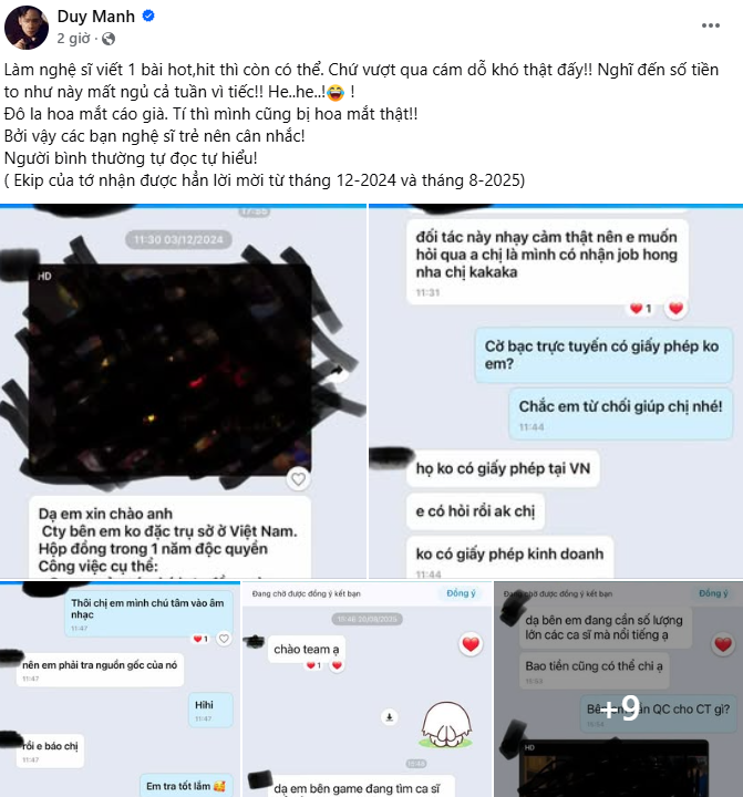 Duy Mạnh tung full tin nhắn từ chối 30 tỷ vì không muốn dính đến quảng cáo web cá độ- Ảnh 3.