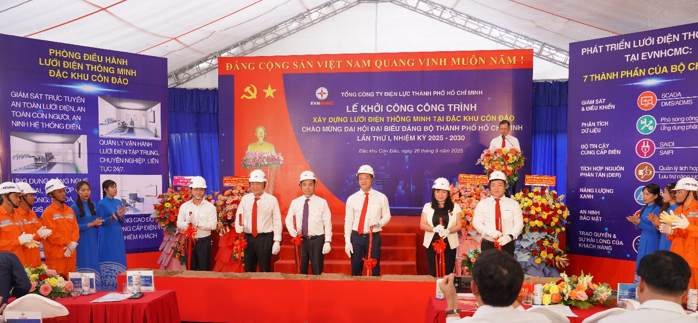 Khởi công xây dựng lưới điện thông minh tại Đặc khu Côn Đảo- Ảnh 1. Khởi công xây dựng lưới điện thông minh tại Đặc khu Côn Đảo- Ảnh 1.