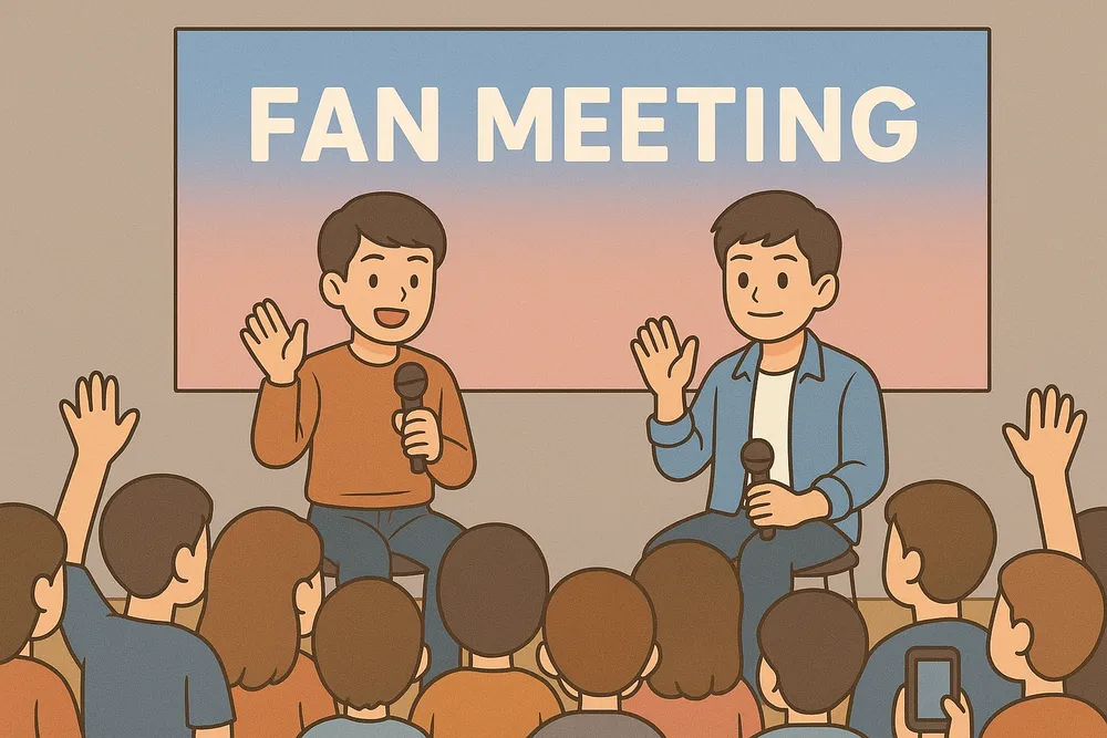 tổ chức fan meeting có bán vé