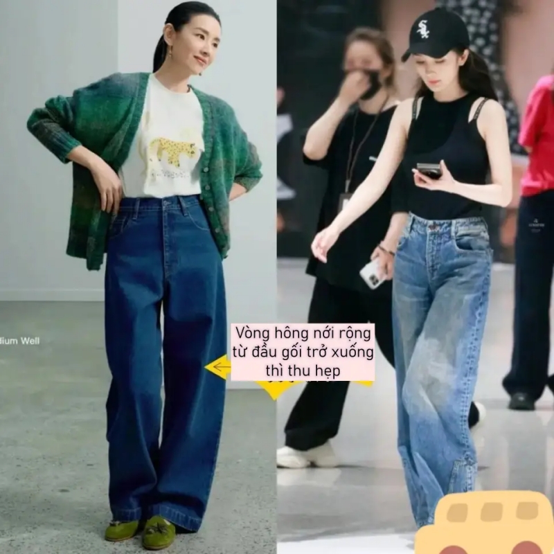 Gần đây “quần ống cong” gây sốt! Rất thân thiện với những ai có đùi to, hông rộng - Ảnh 1.