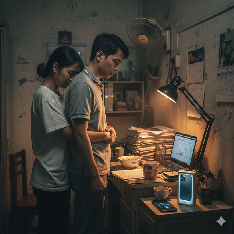 Hậm hực đòi bạn trai mới khởi nghiệp mua iPhone 17, anh nói một câu khiến tôi rơi nước mắt - Ảnh 1. Hậm hực đòi bạn trai mới khởi nghiệp mua iPhone 17, anh nói một câu khiến tôi rơi nước mắt - Ảnh 1.