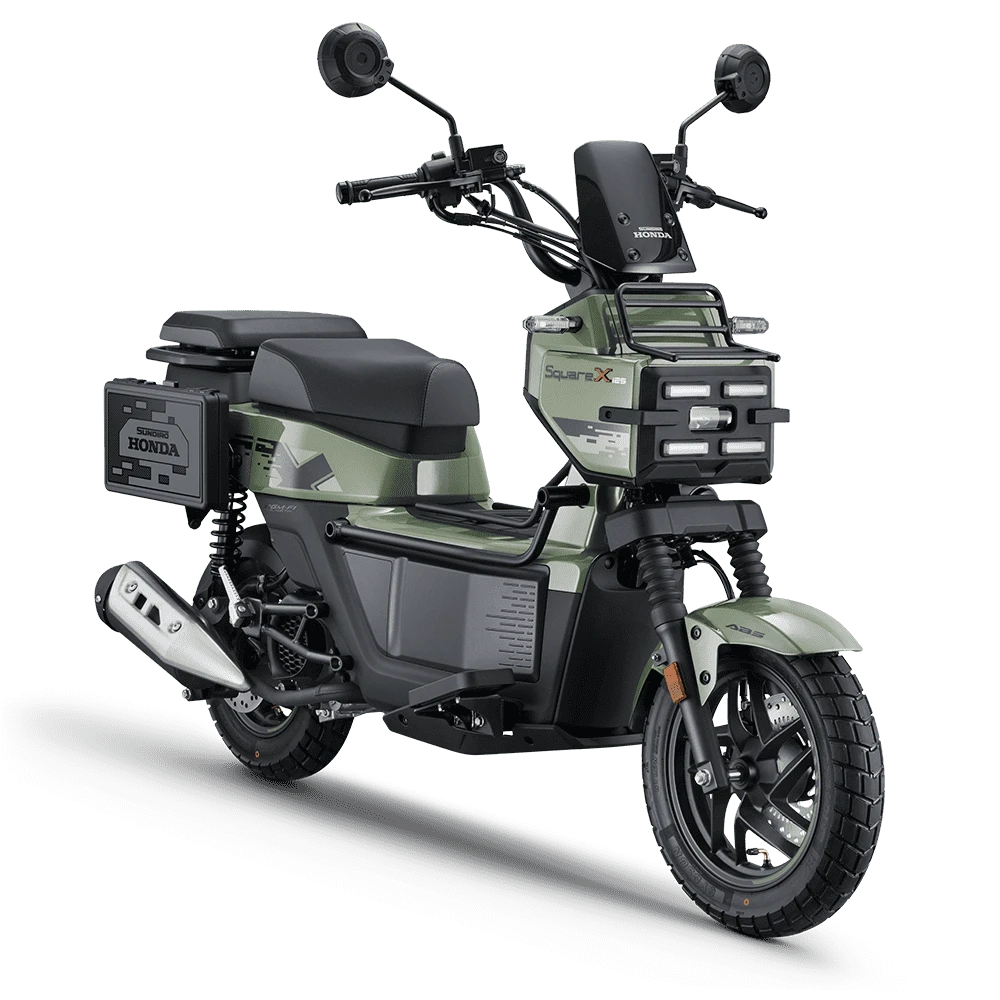 Honda ra mắt xe tay ga SquareX125: Dáng 'hình hộp' độc đáo, ABS 2 kênh - Ảnh 1.