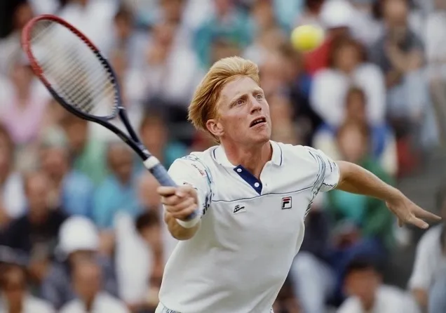 Becker vô địch Wimbledon năm 17 tuổi và 227 ngày. Ảnh: OLYMPEDIA Huyền thoại quần vợt Đức Boris Becker