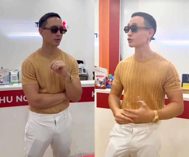 Kim Lý xuất hiện điển trai, nói tiếng Việt thành tạo tại sự kiện.