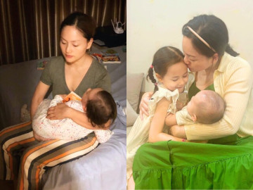 Lan Phương tranh thủ từng phút để chăm 2 con khi đi quay phim, có bảo mẫu theo sát giúp đỡ không còn một mình 8 Góc khuất hôn nhân của Lan Phương: Phanh phui chồng Tây có mối quan hệ ngoài luồng, con gái biểu hiện trầm cảm vì bố mẹ