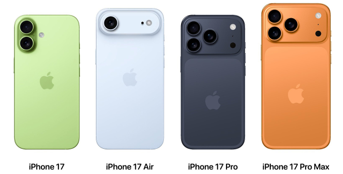 Bốn mẫu iPhone 17. Ảnh: AppleHub