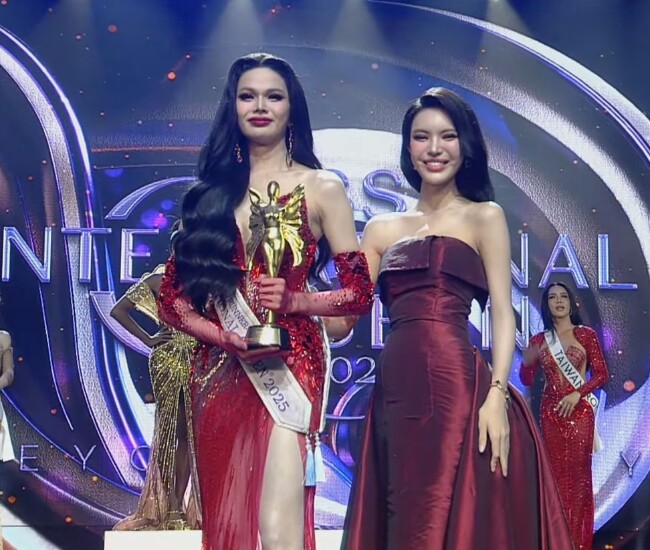 Mỹ nhân Việt đăng quang Á hậu 2 Hoa hậu chuyển giới quốc tế là ai? 1 Hà Tâm Như đạt danh hiệu Á hậu 2 Miss International Queen 2025.
