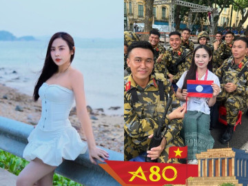 Nữ phóng viên người Lào tác nghiệp lễ diễu binh A80: Ở Việt Nam tôi tìm thấy sự gần gũi, tình cảm gắn bó như gia đình