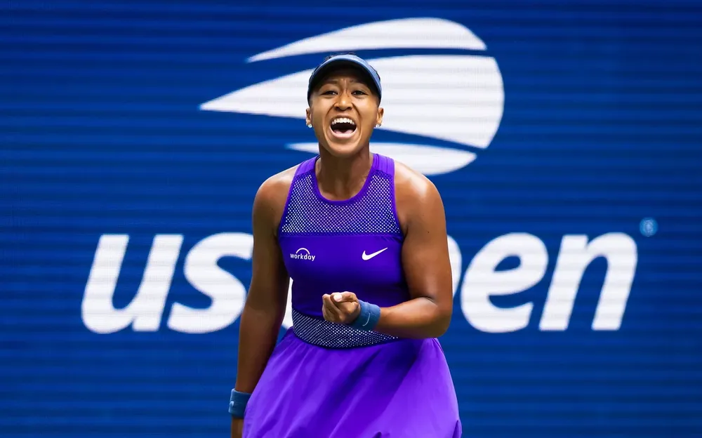 Naomi Osaka ăn mừng chiến thắng. Ảnh: WTA Naomi Osaka đè bẹp Coco Gauff