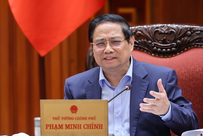 Thủ tướng Phạm Minh Chính phát biểu tại cuộc họp về Đề án phát triển kinh tế Nhà nước, ngày 22/9. Ảnh: VGP