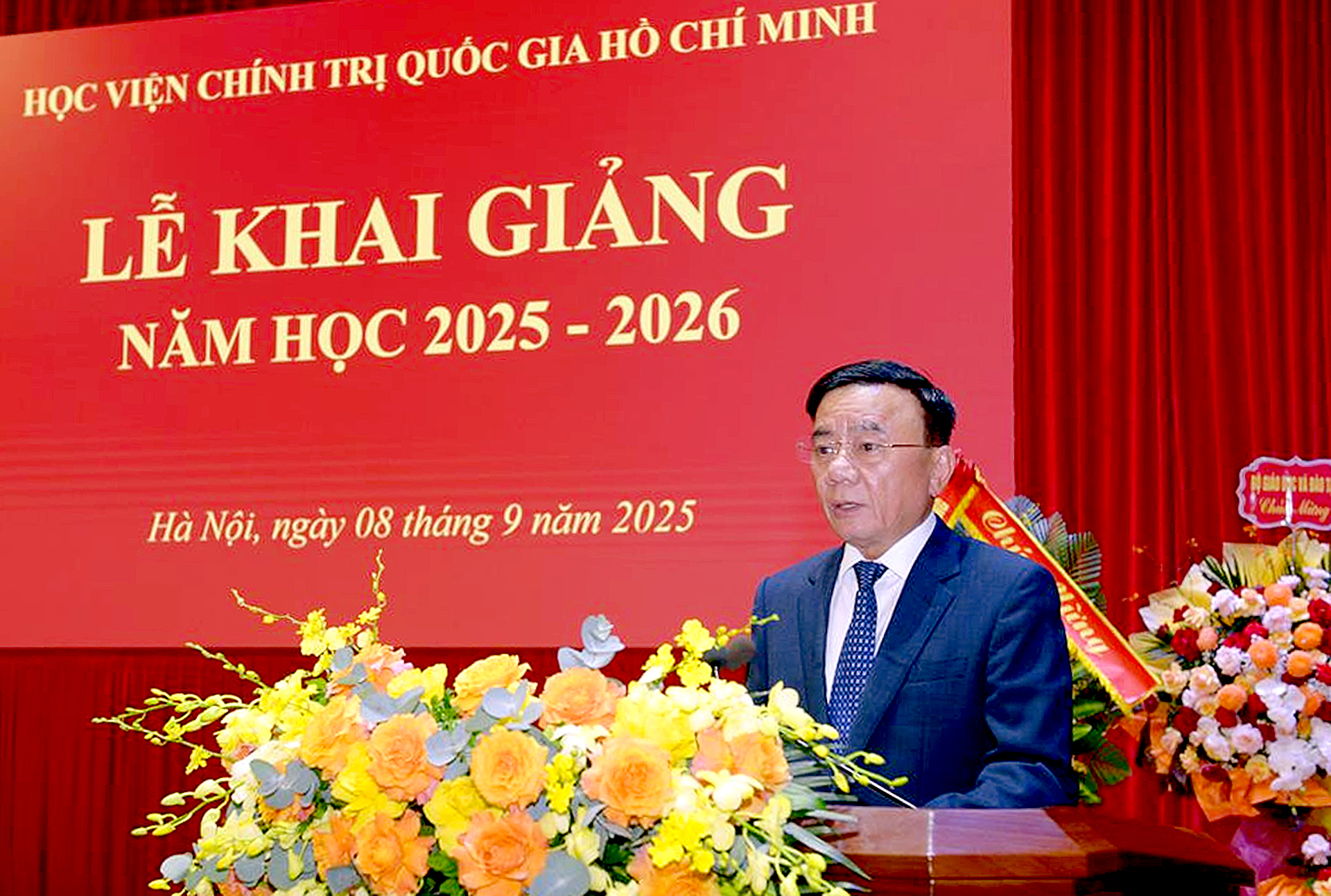 Ông Trần Cẩm Tú: Xác định học tập là hành động cách mạng hằng ngày của cán bộ, giảng viên, học viên 1 Ông Trần Cẩm Tú: Xác định học tập là hành động cách mạng hằng ngày của cán bộ, giảng viên, học viên - Ảnh 1.