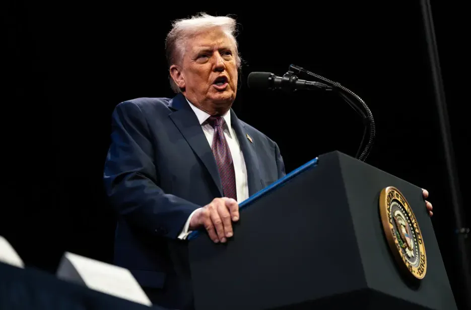 Tổng thống Mỹ Donald Trump. Ảnh: THE NEW YORK TIMES Ông Zelensky bình luận về bức thư ông Trump gửi NATO chỉ cách chấm dứt chiến sự