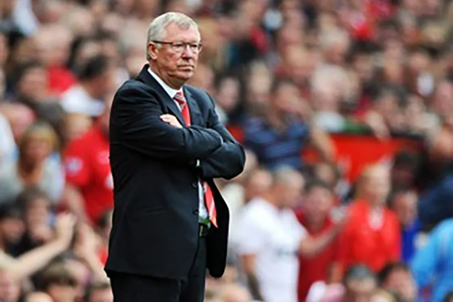 Sir Alex Ferguson nổi tiếng với "thương hiệu máy sấy tóc". ẢNH: EPA Sir Alex Ferguson