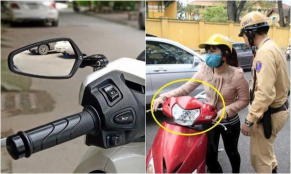 lỗi xe không có gương chiếu hậu, xe không gương, nghị định 168