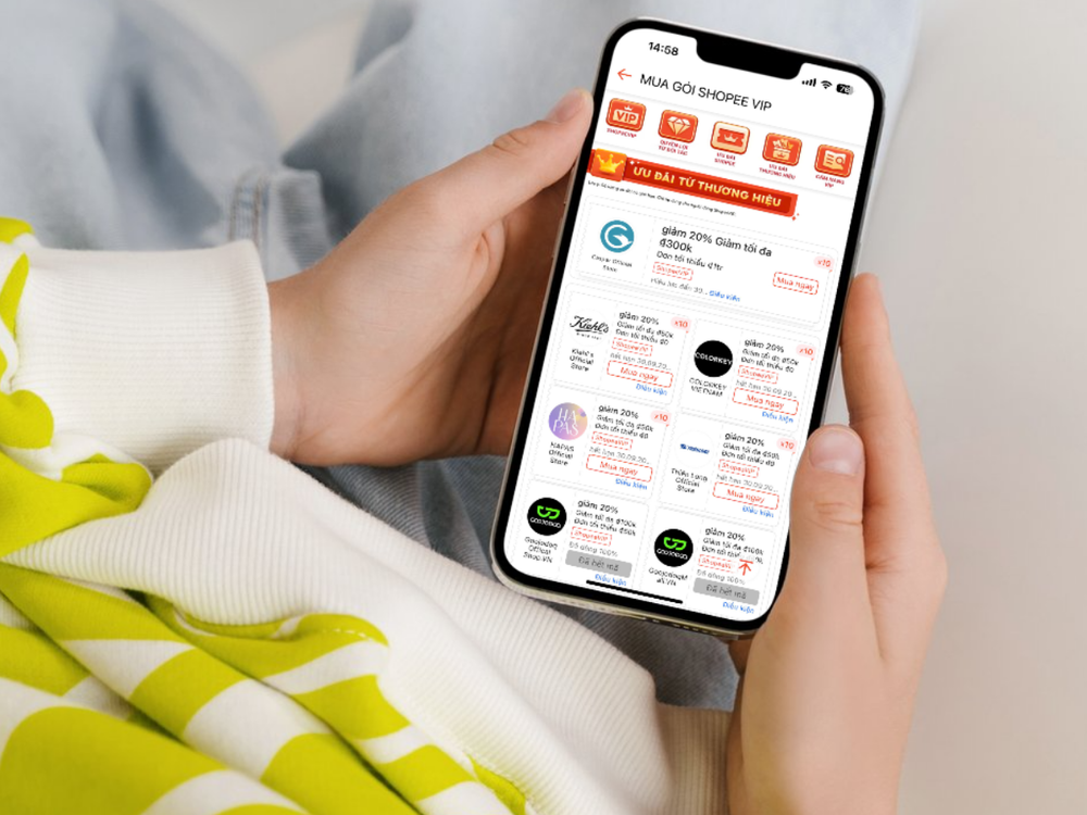 ShopeeVIP hội tụ loạt deal độc quyền từ đa dạng các thương hiệu.
ShopeeVIP hội tụ loạt deal độc quyền từ đa dạng các thương hiệu.