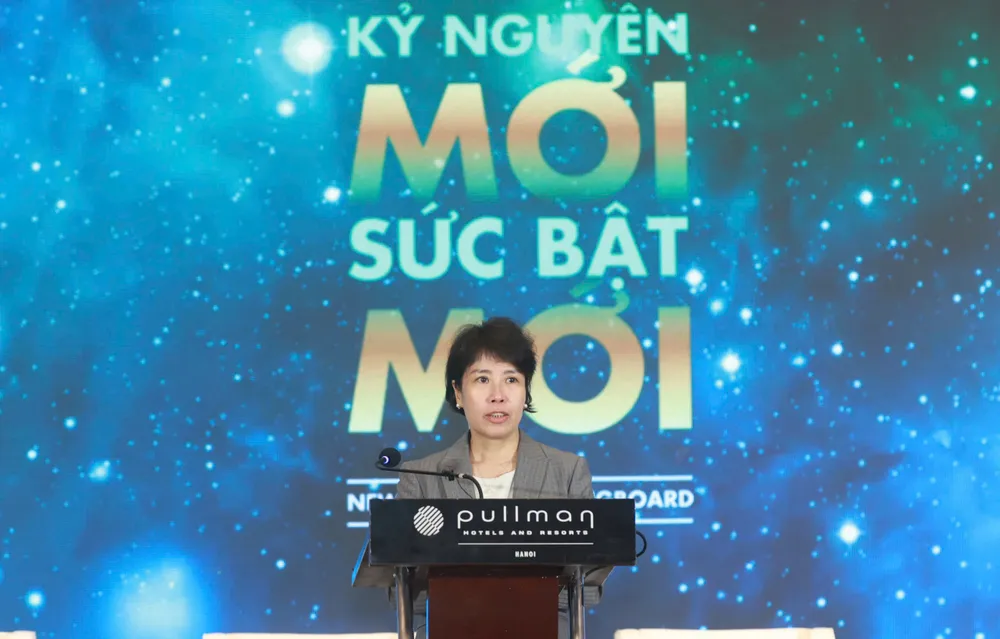 Bà Nguyễn Thị Bích Ngọc - Thứ trưởng Bộ Tài chính phát biểu tại sự kiện. Ảnh: NGỌC DIỆP Loạt tổ chức ngoại đánh giá cao nỗ lực hướng đến nâng hạng thị trường chứng khoán Việt Nam